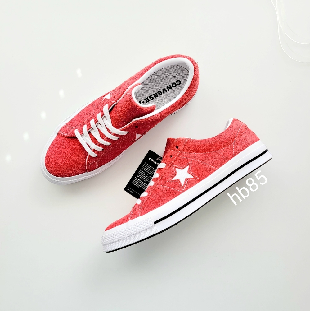 Converse One Star OX Red White White Men's 9